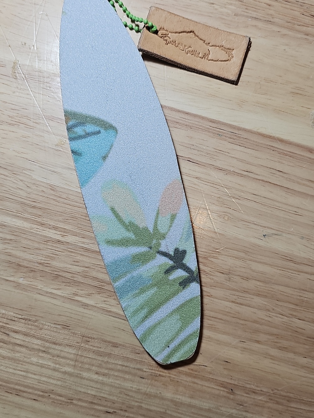 Floral Print Surfboard Shaped Nail File
